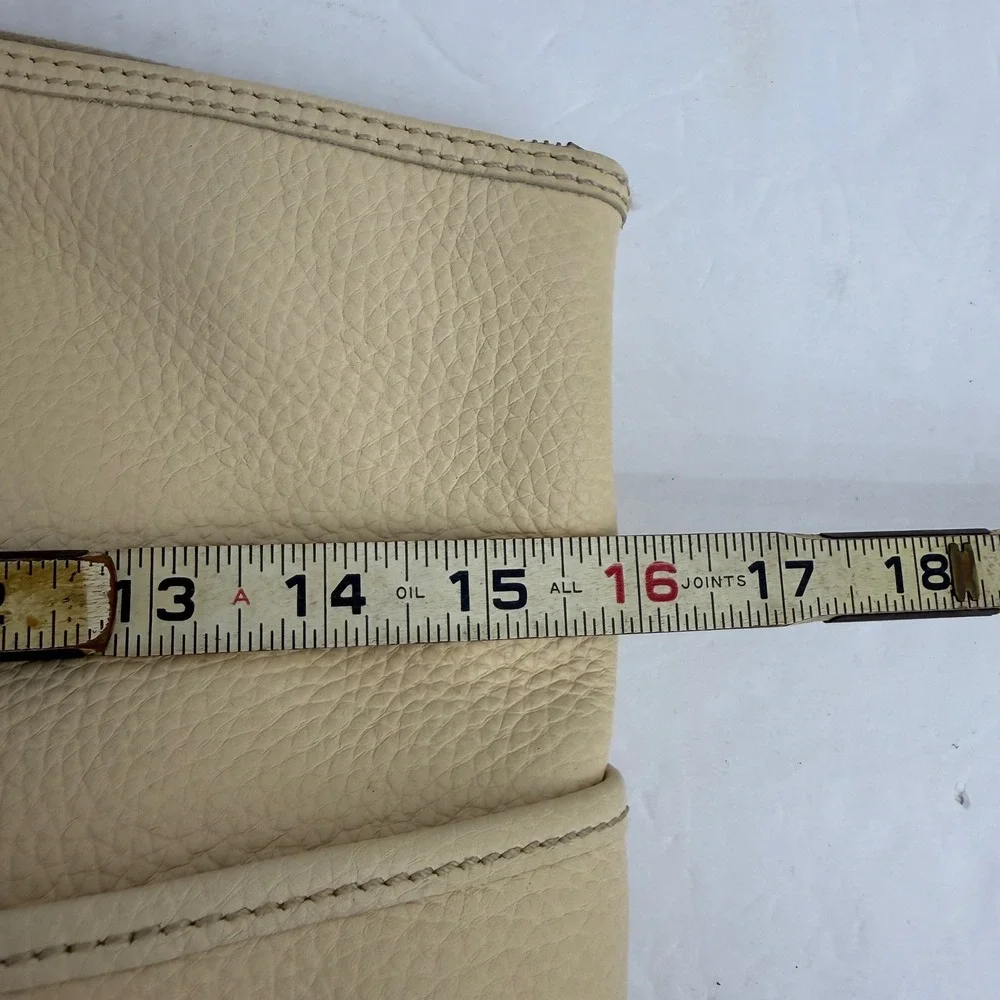 Dooney & Bourke Pebble Grain Tote‎ Bag Womens Cream Leather Shoulder Bag
